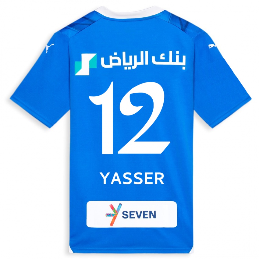 Homem Camisola Yasser Al-Shahrani #12 Azul Principal 2023/24 Camisa