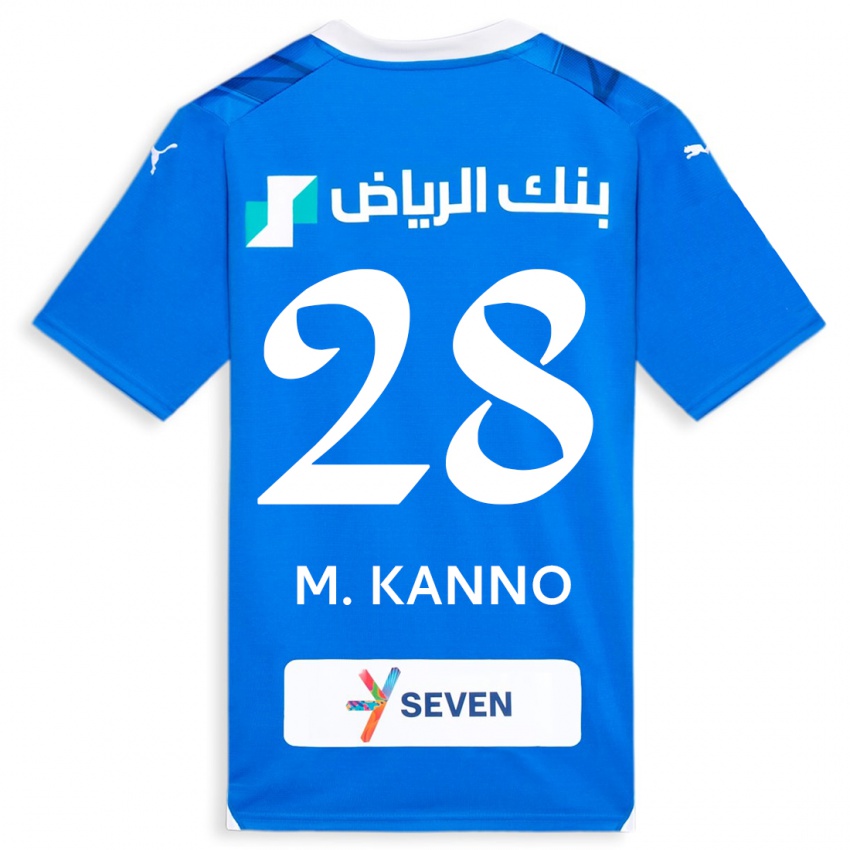 Homem Camisola Mohamed Kanno #28 Azul Principal 2023/24 Camisa