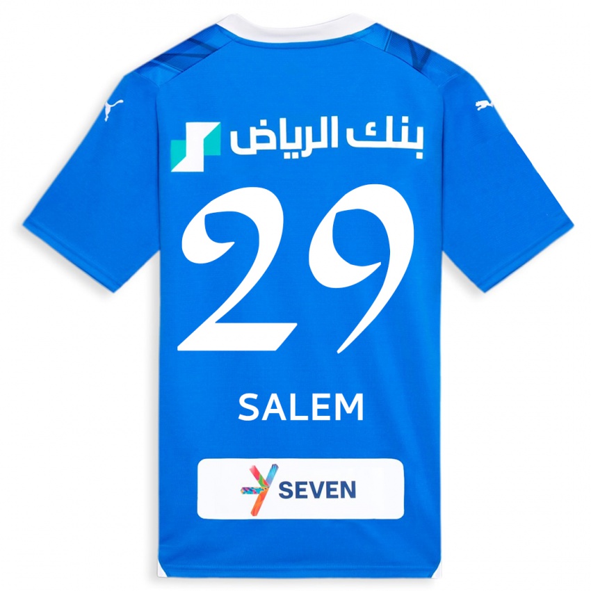 Homem Camisola Salem Al-Dawsari #29 Azul Principal 2023/24 Camisa