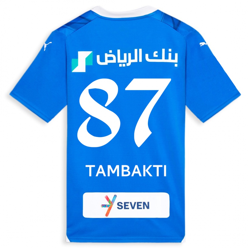 Homem Camisola Hassan Tambakti #87 Azul Principal 2023/24 Camisa