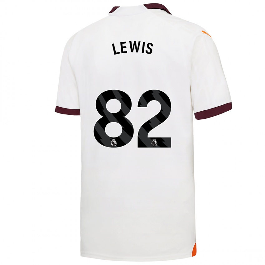 Homem Camisola Rico Lewis #82 Branco Alternativa 2023/24 Camisa
