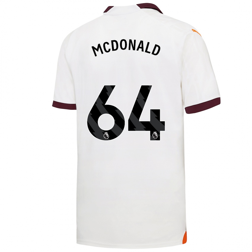 Homem Camisola Rowan Mcdonald #64 Branco Alternativa 2023/24 Camisa