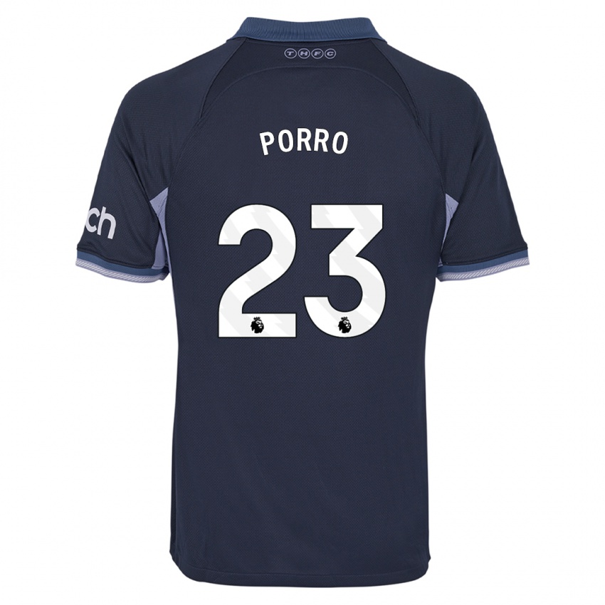Homem Camisola Pedro Porro #23 Azul Escuro Alternativa 2023/24 Camisa