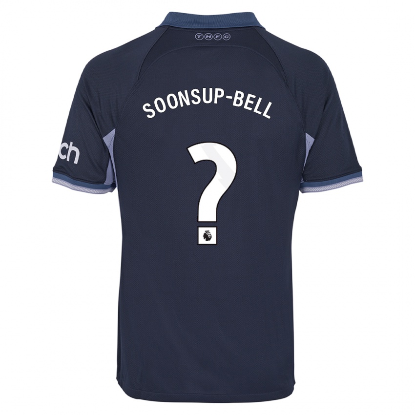 Homem Camisola Jude Soonsup-Bell #0 Azul Escuro Alternativa 2023/24 Camisa