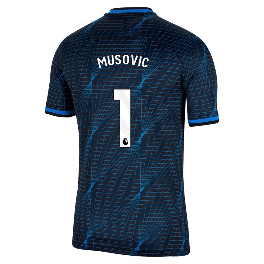 Homem Camisola Zecira Musovic #1 Azul Escuro Alternativa 2023/24 Camisa