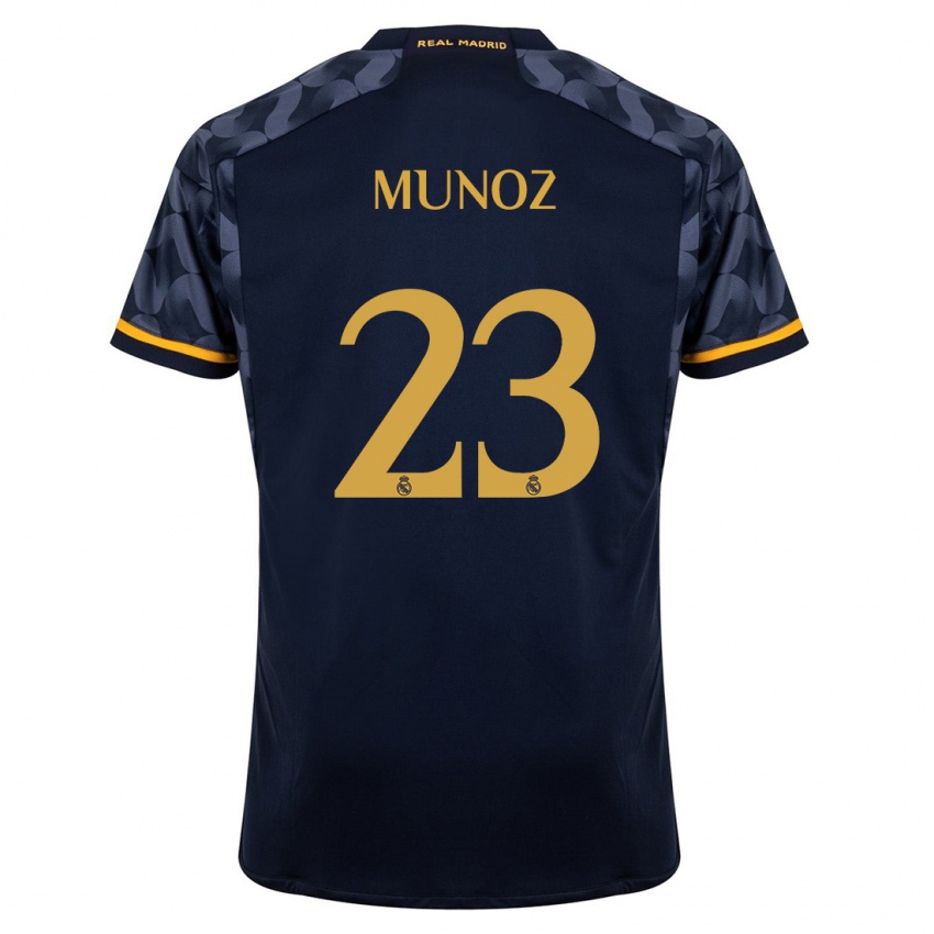 Homem Camisola Victor Munoz #23 Azul Escuro Alternativa 2023/24 Camisa