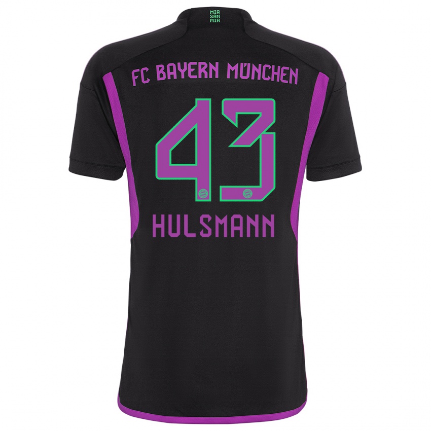 Homem Camisola Tom Hulsmann #43 Preto Alternativa 2023/24 Camisa