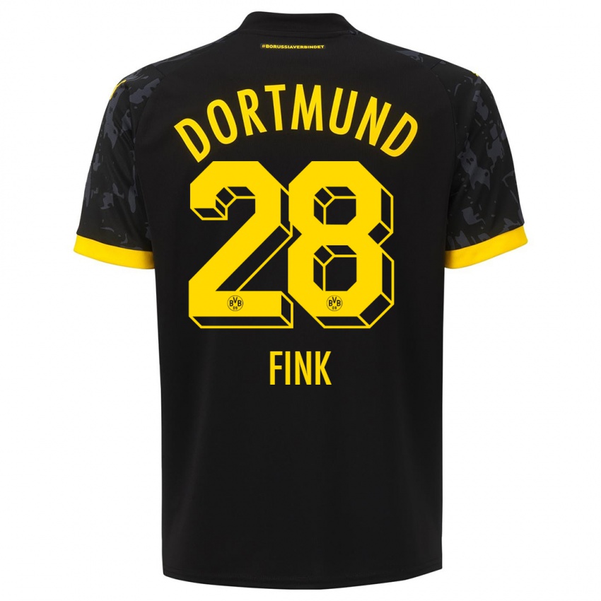 Homem Camisola Bradley Fink #28 Preto Alternativa 2023/24 Camisa