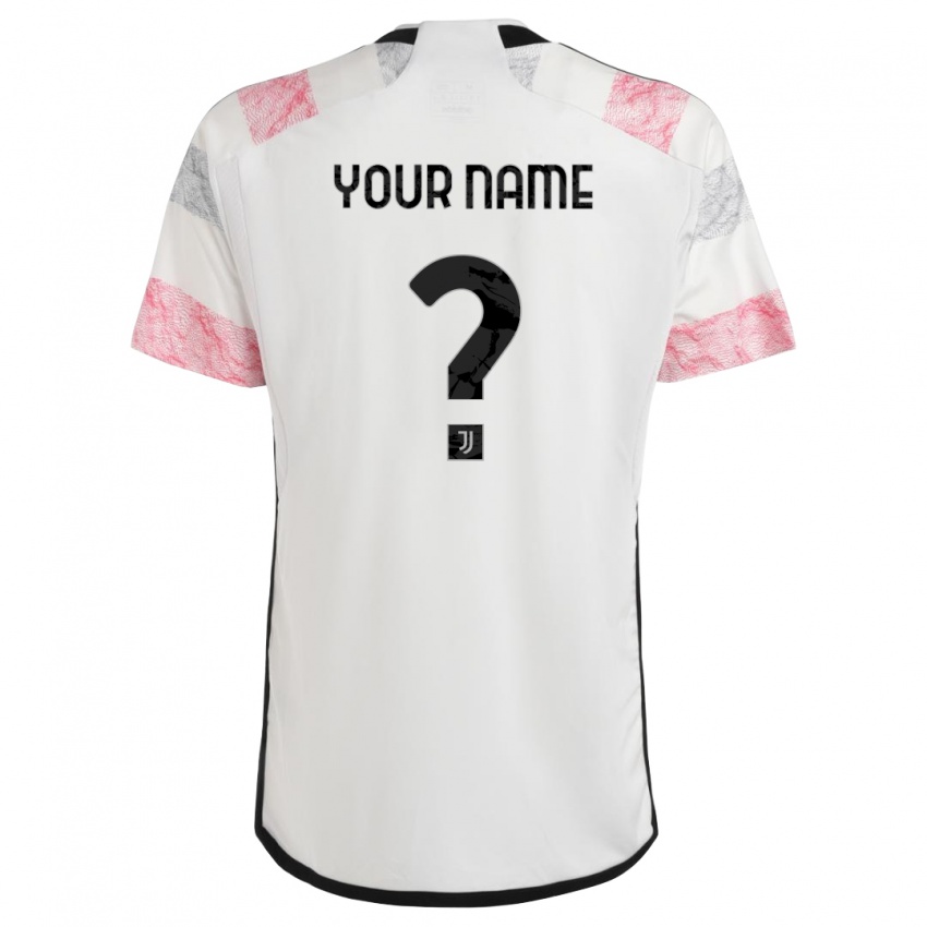 Homem Camisola Seu Nome #0 Branco Rosa Alternativa 2023/24 Camisa