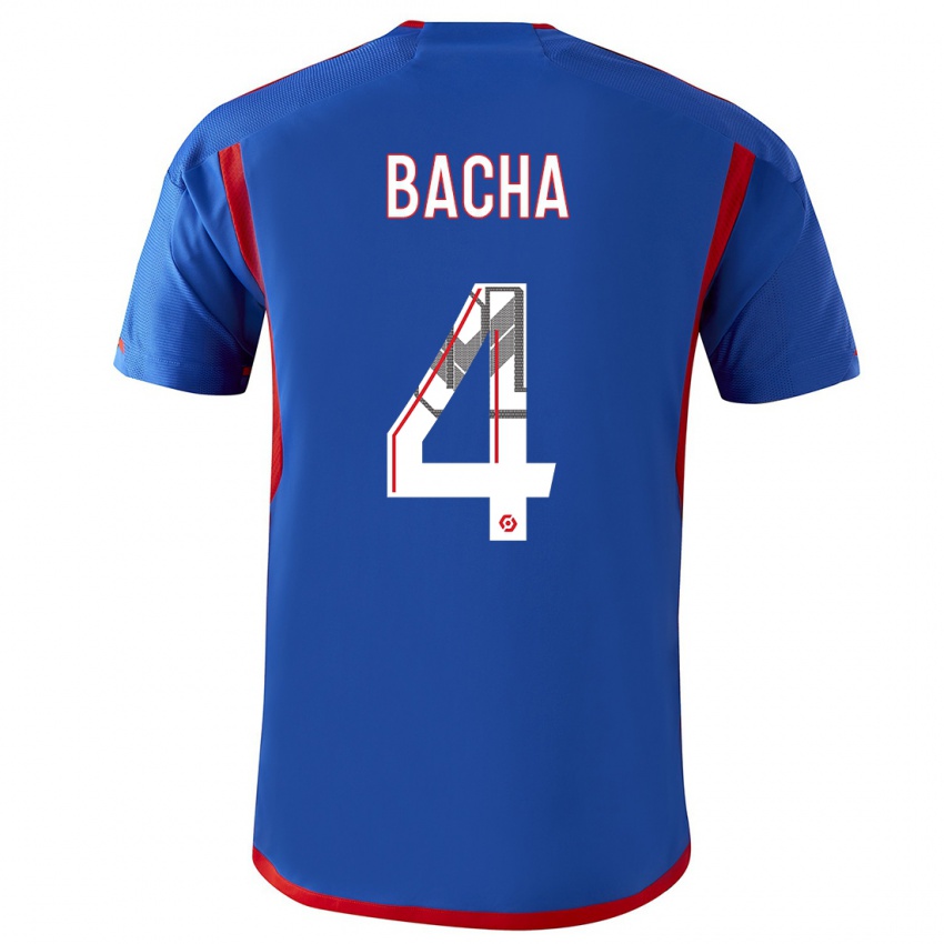 Homem Camisola Selma Bacha #4 Azul Vermelho Alternativa 2023/24 Camisa