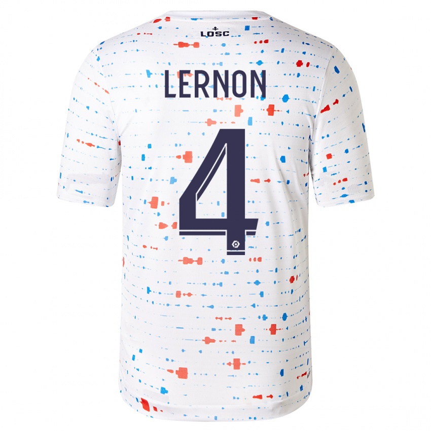 Homem Camisola Jessica Lernon #4 Branco Alternativa 2023/24 Camisa