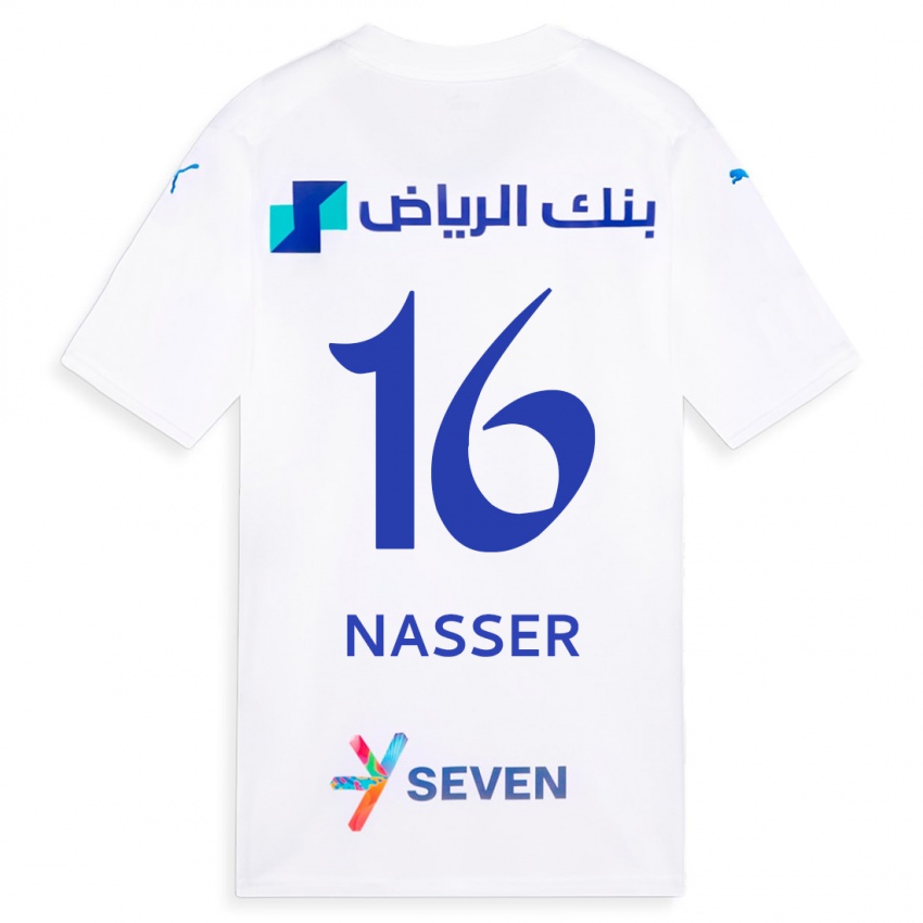 Homem Camisola Nasser Al-Dawsari #16 Branco Alternativa 2023/24 Camisa