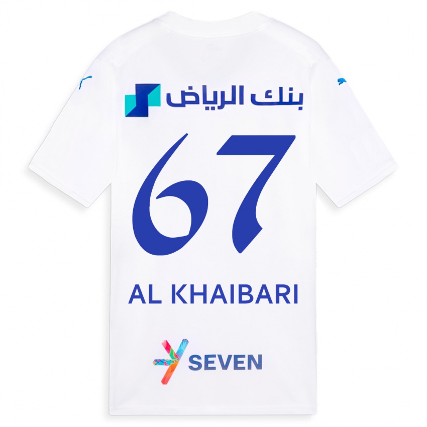 Homem Camisola Mohammed Al-Khaibari #67 Branco Alternativa 2023/24 Camisa