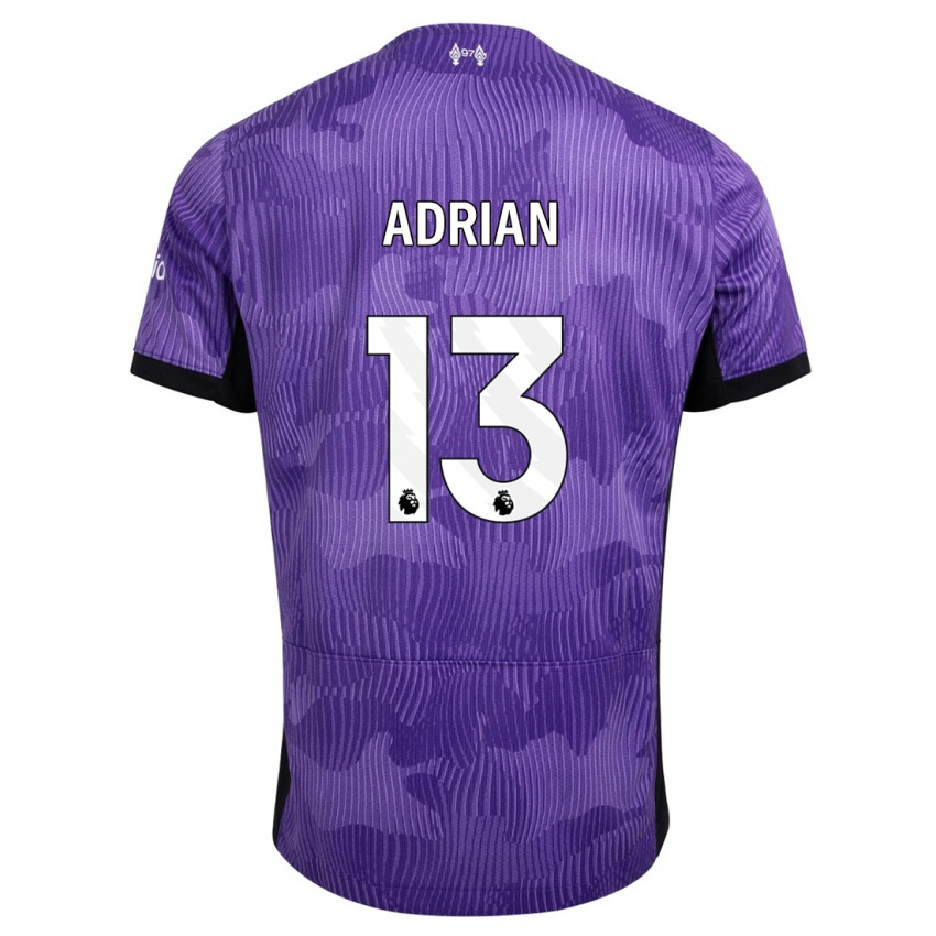 Homem Camisola Adrian #13 Roxo Terceiro 2023/24 Camisa