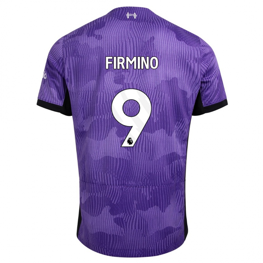 Homem Camisola Roberto Firmino #9 Roxo Terceiro 2023/24 Camisa