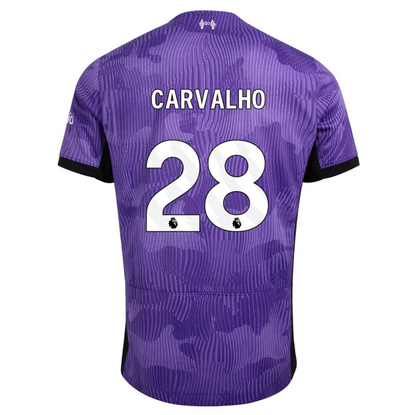 Homem Camisola Fabio Carvalho #28 Roxo Terceiro 2023/24 Camisa