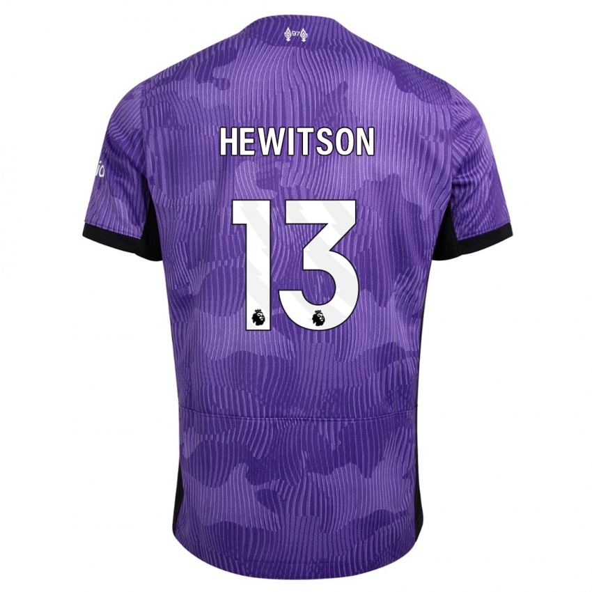 Homem Camisola Luke Hewitson #13 Roxo Terceiro 2023/24 Camisa