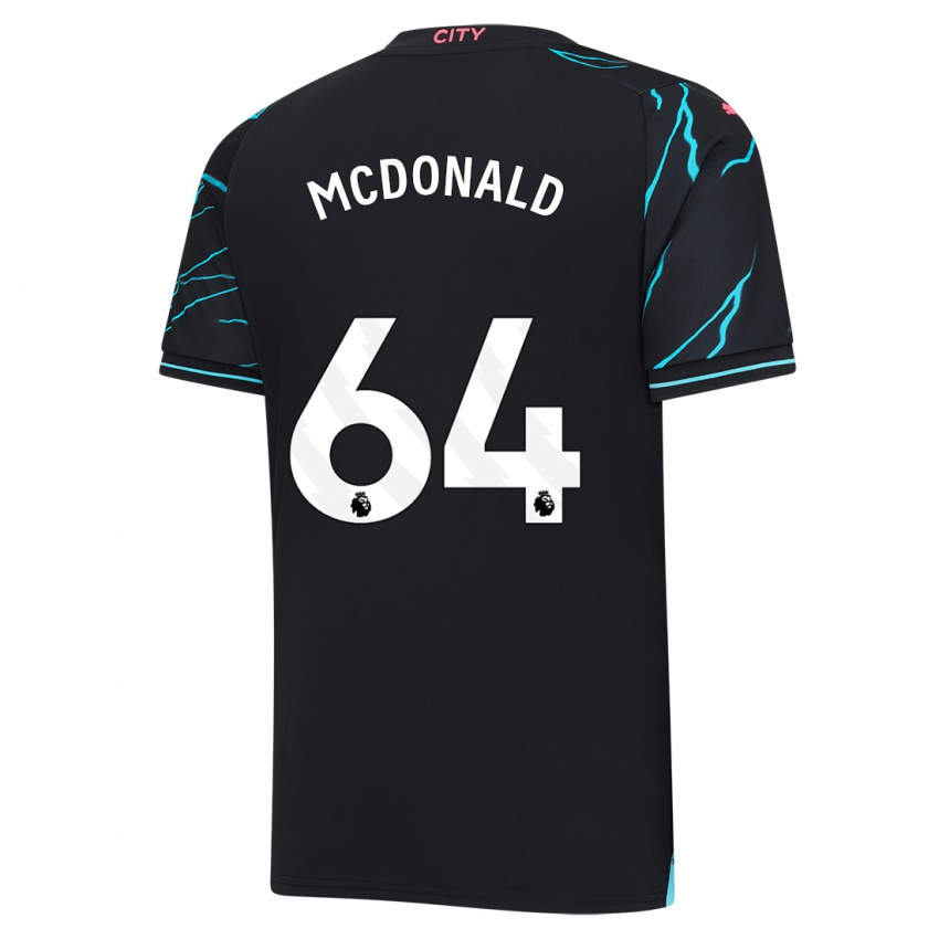 Homem Camisola Rowan Mcdonald #64 Azul Escuro Terceiro 2023/24 Camisa