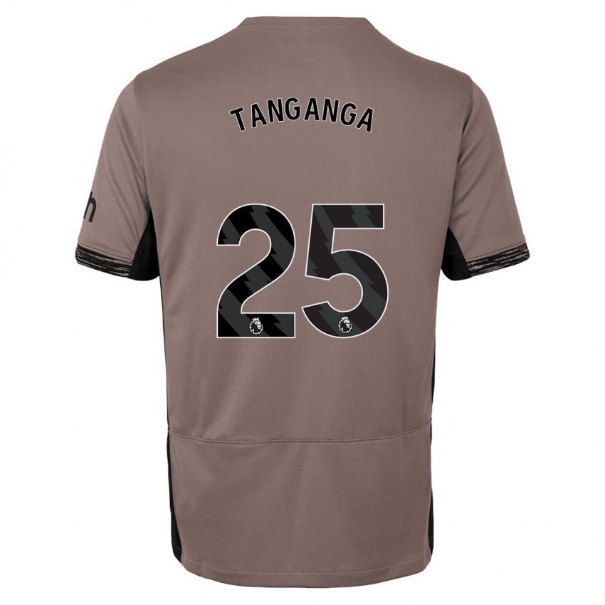 Homem Camisola Japhet Tanganga #25 Bege Escuro Terceiro 2023/24 Camisa