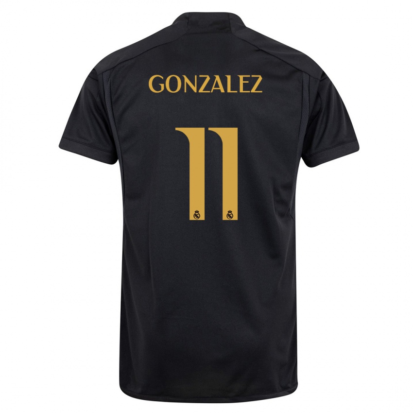 Homem Camisola Peter Gonzalez #11 Preto Terceiro 2023/24 Camisa