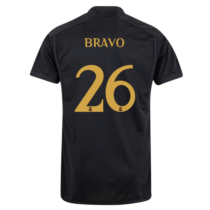 Homem Camisola Iker Bravo #26 Preto Terceiro 2023/24 Camisa