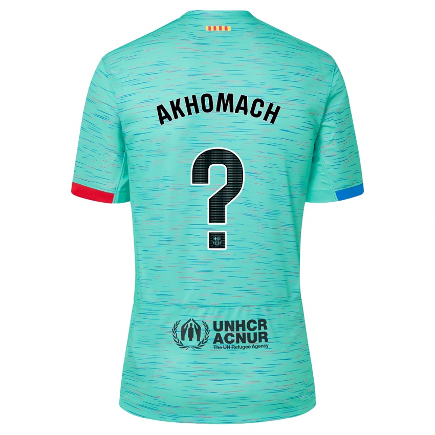 Homem Camisola Ilias Akhomach #0 Água Clara Terceiro 2023/24 Camisa