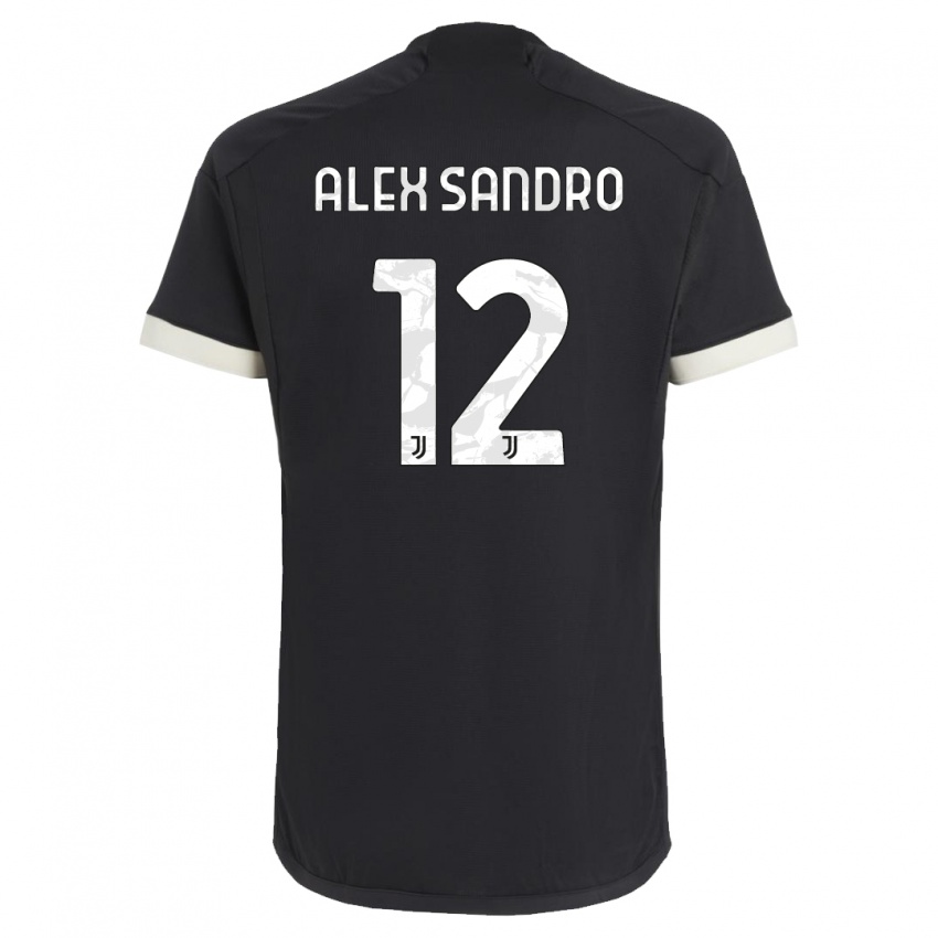 Homem Camisola Alex Sandro #12 Preto Terceiro 2023/24 Camisa