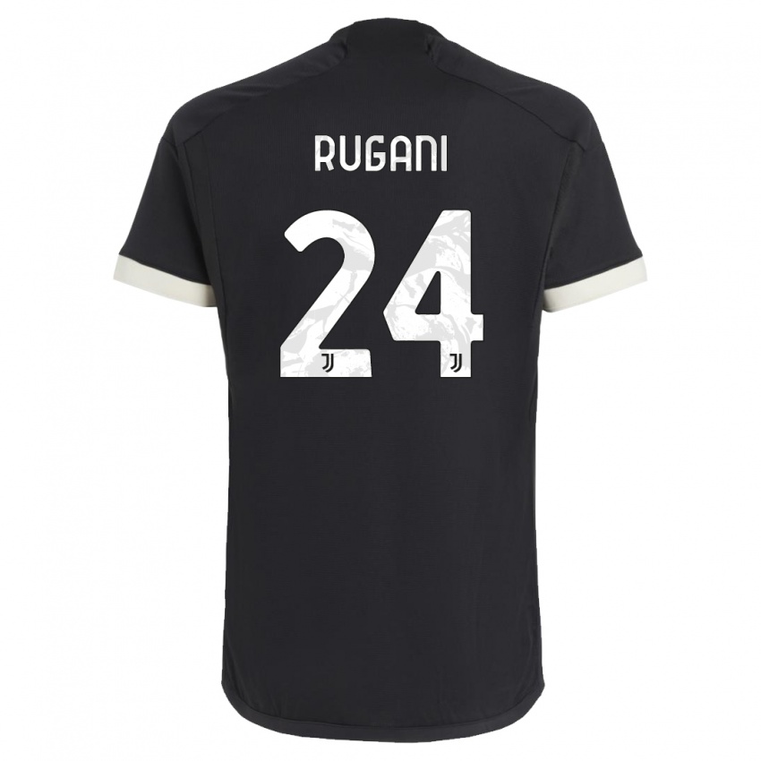 Homem Camisola Daniele Rugani #24 Preto Terceiro 2023/24 Camisa