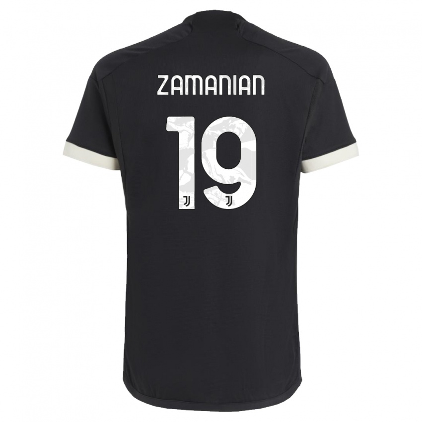 Homem Camisola Annahita Zamanian #19 Preto Terceiro 2023/24 Camisa