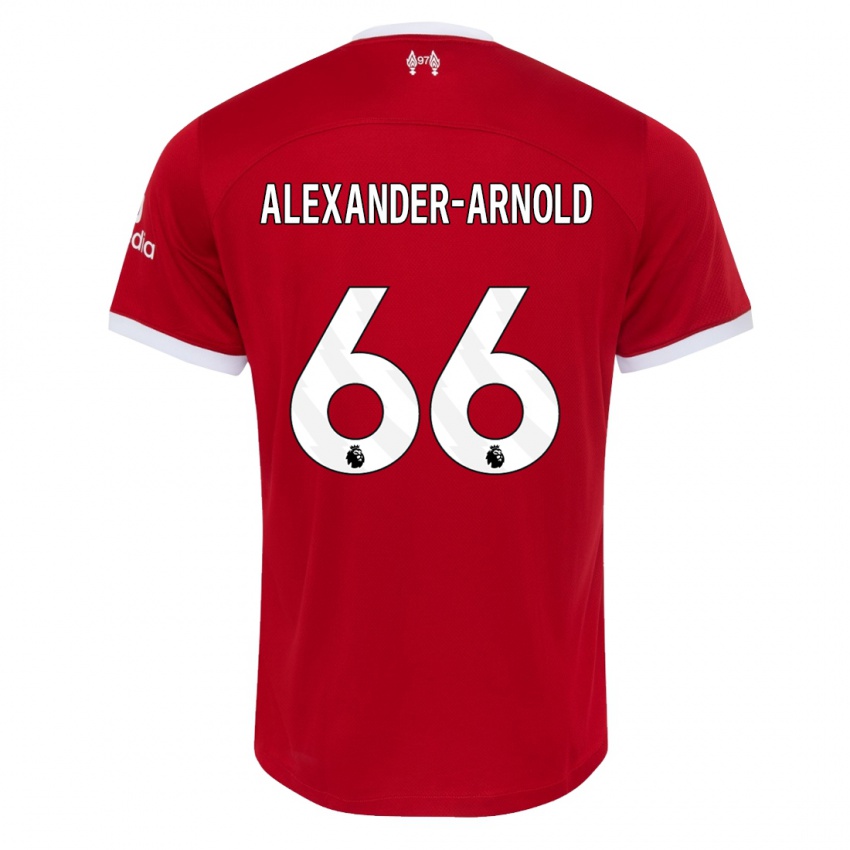 Mulher Camisola Trent Alexander-Arnold #66 Vermelho Principal 2023/24 Camisa