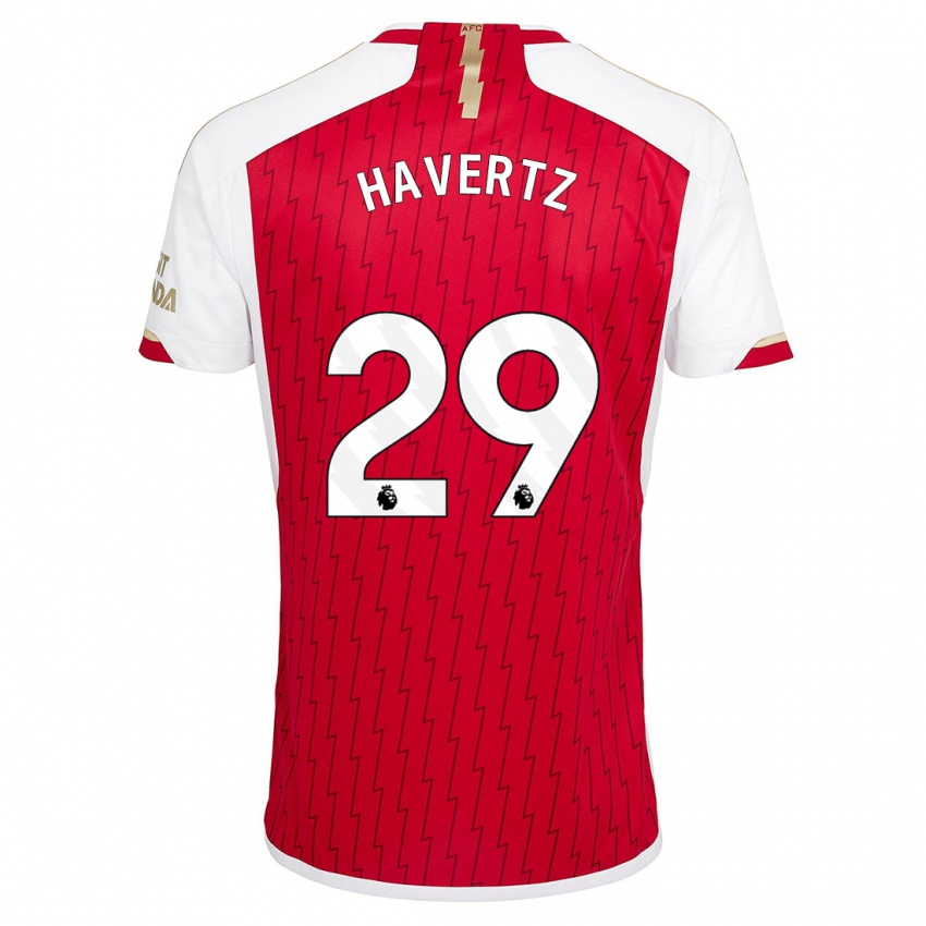 Mulher Camisola Kai Havertz #29 Vermelho Principal 2023/24 Camisa