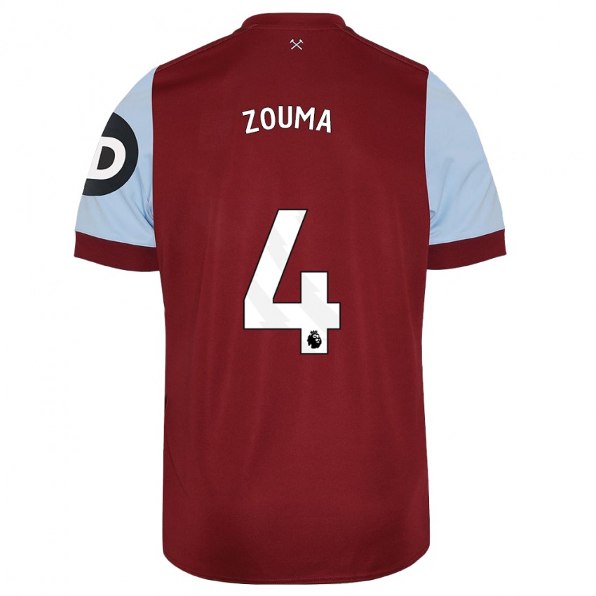 Mulher Camisola Kurt Zouma #4 Marrom Principal 2023/24 Camisa