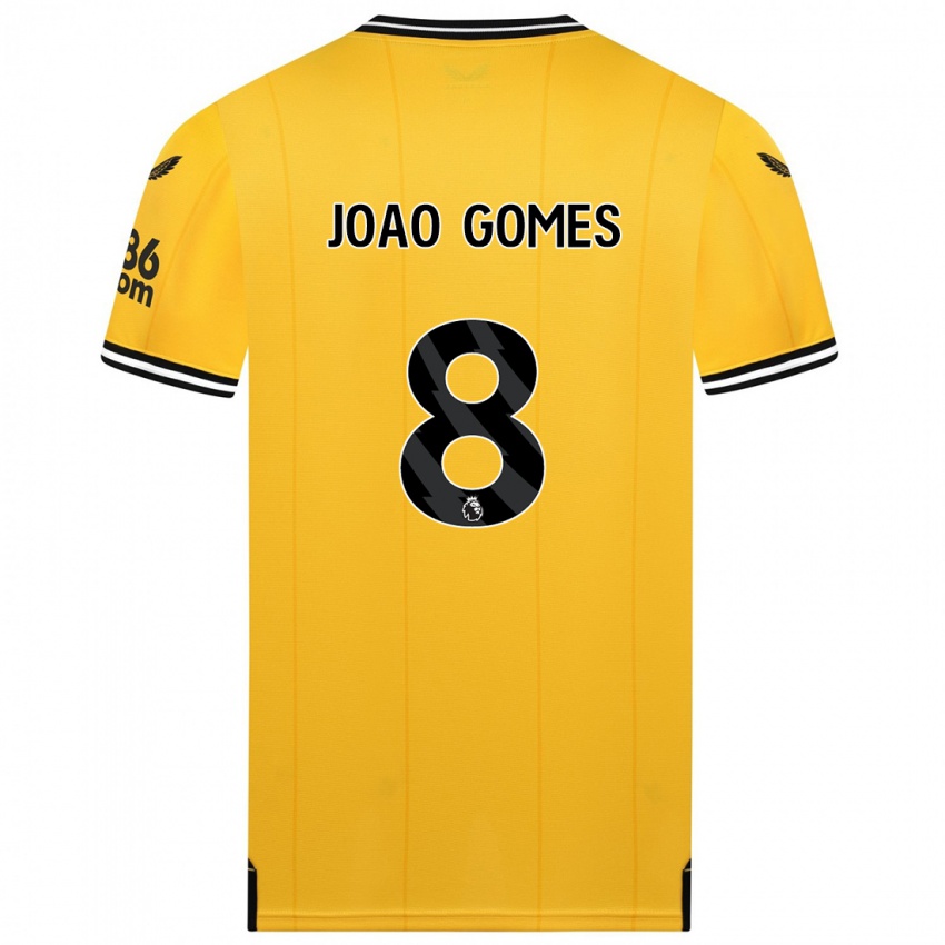 Mulher Camisola Joao Gomes #8 Amarelo Principal 2023/24 Camisa
