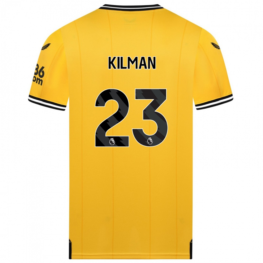 Mulher Camisola Max Kilman #23 Amarelo Principal 2023/24 Camisa