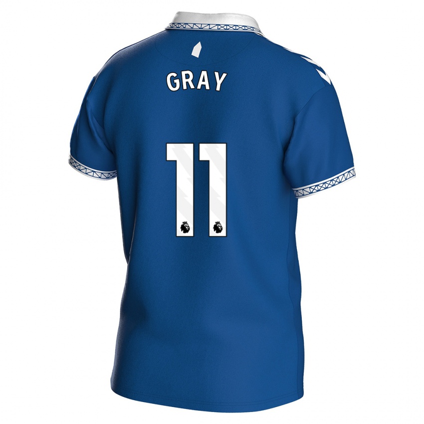 Mulher Camisola Demarai Gray #11 Azul Real Principal 2023/24 Camisa