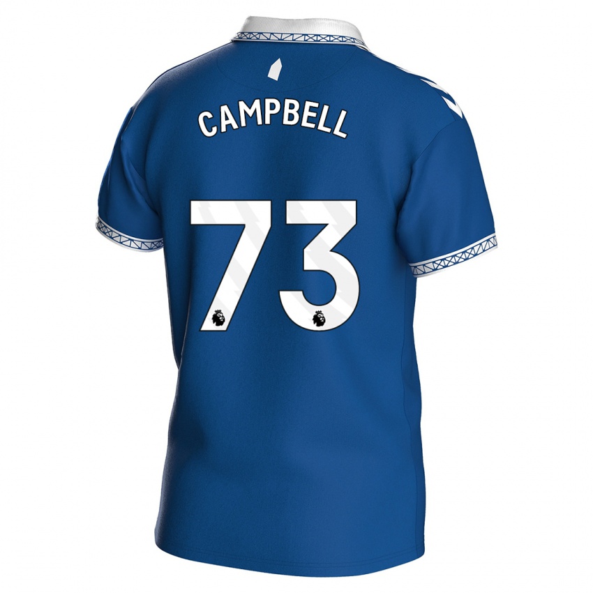 Mulher Camisola Elijah Campbell #73 Azul Real Principal 2023/24 Camisa