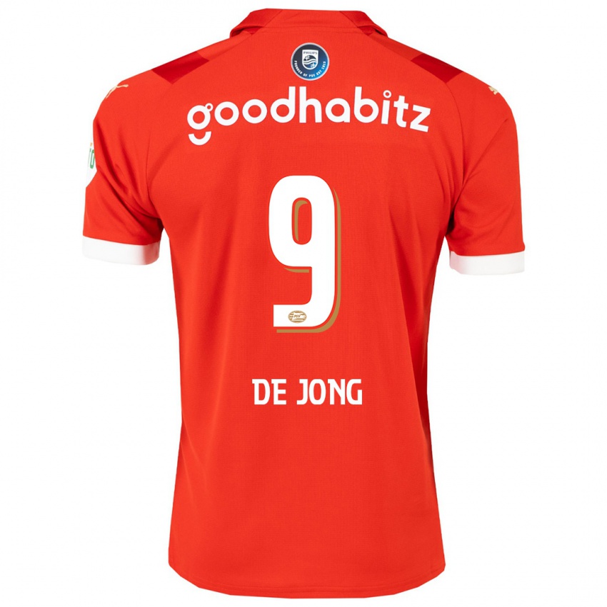 Mulher Camisola Luuk De Jong #9 Vermelho Principal 2023/24 Camisa