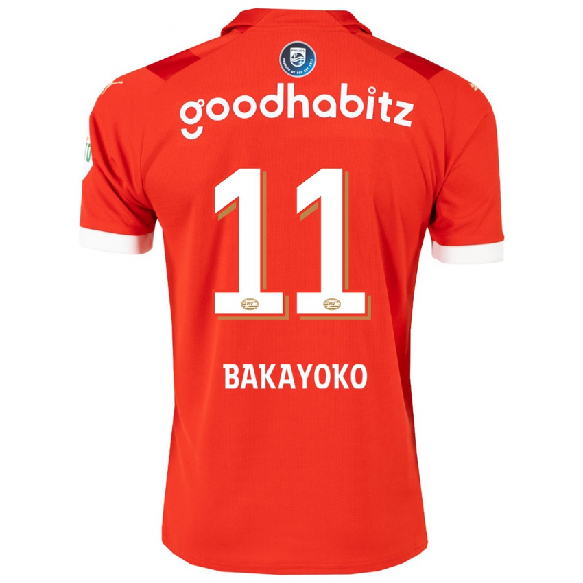 Mulher Camisola Johan Bakayoko #11 Vermelho Principal 2023/24 Camisa
