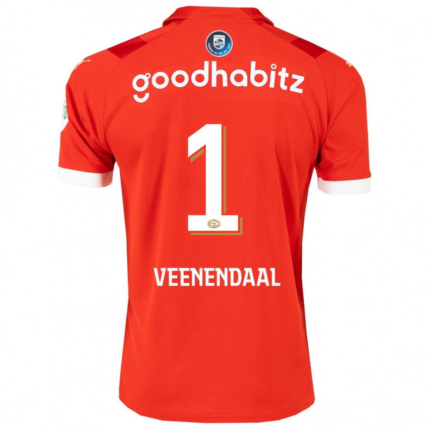 Mulher Camisola Sari Van Veenendaal #1 Vermelho Principal 2023/24 Camisa