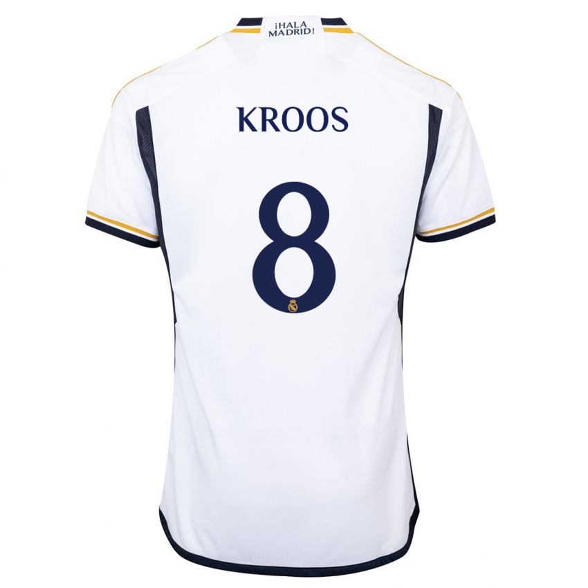 Mulher Camisola Toni Kroos #8 Branco Principal 2023/24 Camisa