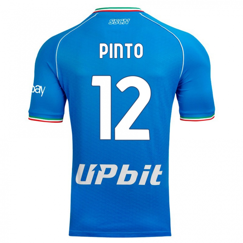 Mulher Camisola Ciro Pinto #12 Céu Azul Principal 2023/24 Camisa