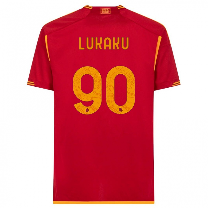 Mulher Camisola Romelu Lukaku #90 Vermelho Principal 2023/24 Camisa