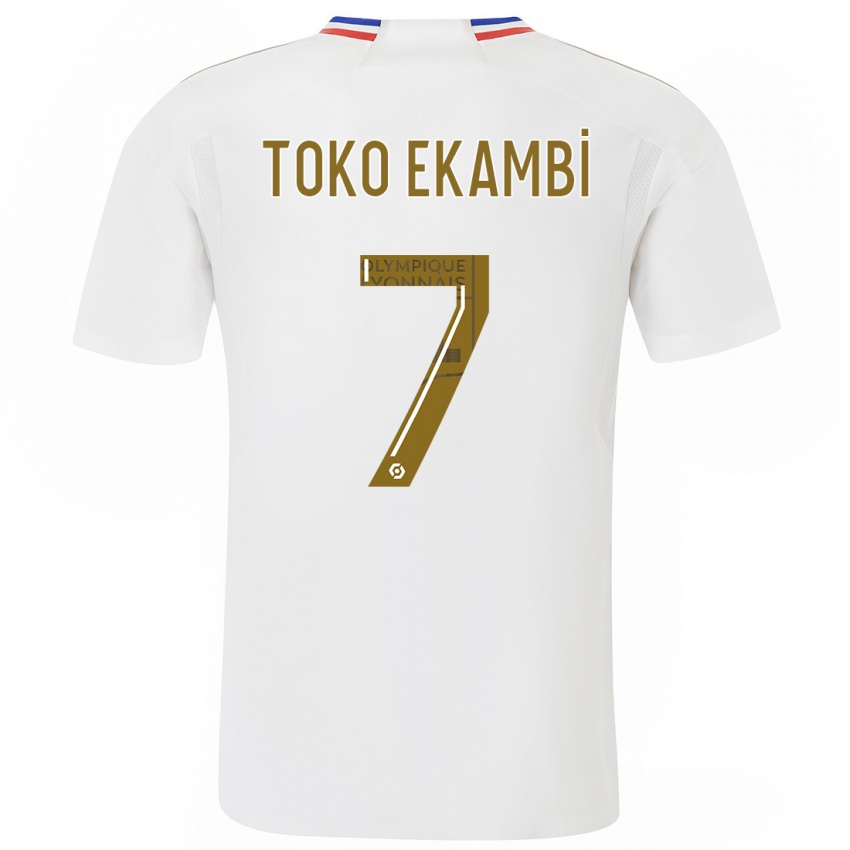 Mulher Camisola Karl Toko Ekambi #7 Branco Principal 2023/24 Camisa