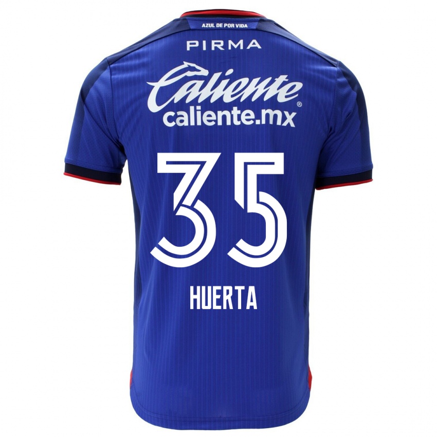 Mulher Camisola Renata Huerta #35 Azul Principal 2023/24 Camisa