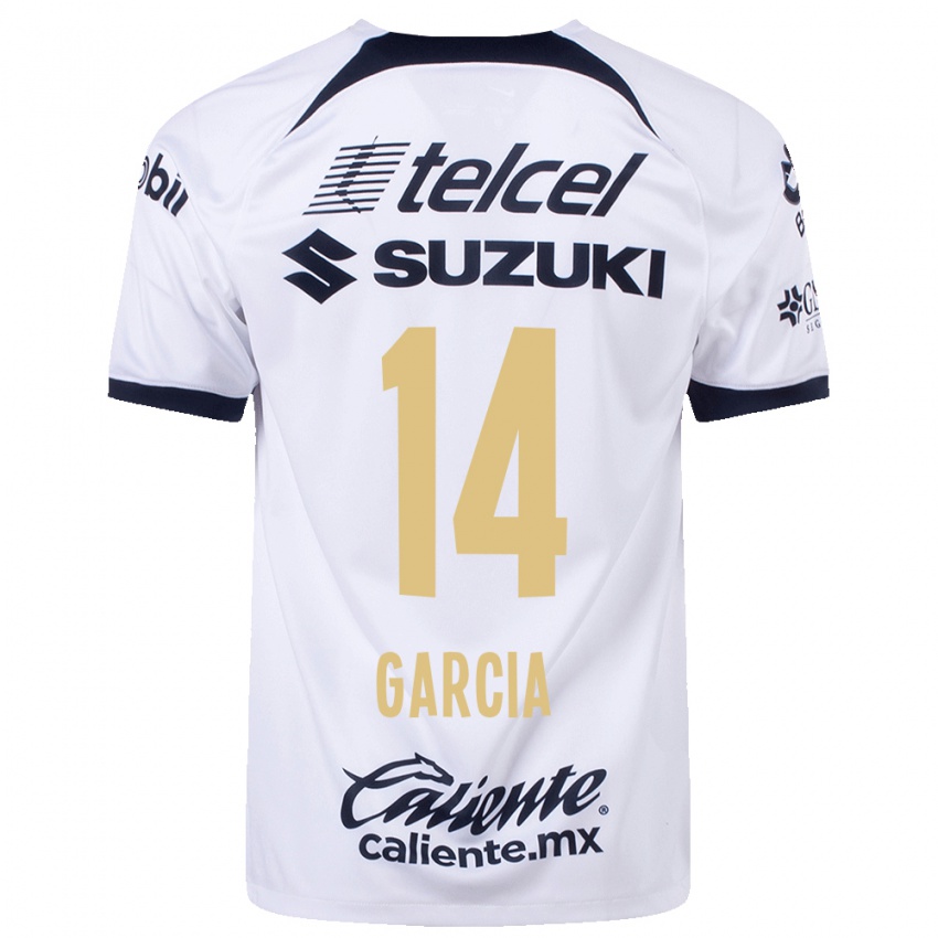 Mulher Camisola Amaury Garcia #14 Branco Principal 2023/24 Camisa