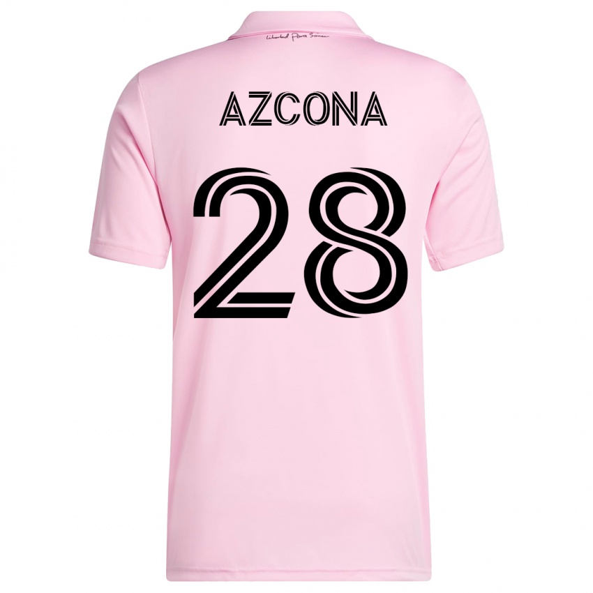 Mulher Camisola Edison Azcona #28 Rosa Principal 2023/24 Camisa