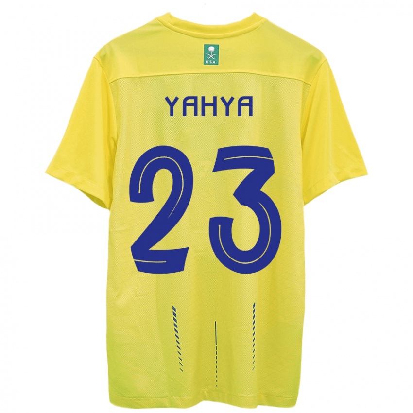 Mulher Camisola Ayman Yahya #23 Amarelo Principal 2023/24 Camisa