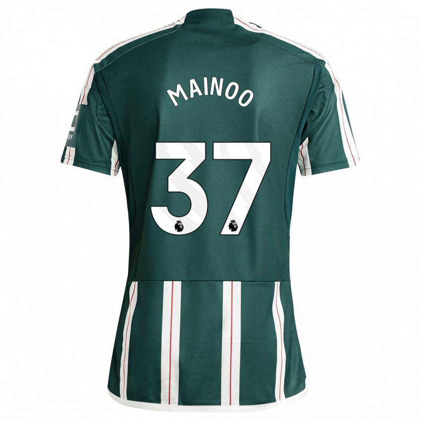 Mulher Camisola Kobbie Mainoo #37 Verde Escuro Alternativa 2023/24 Camisa