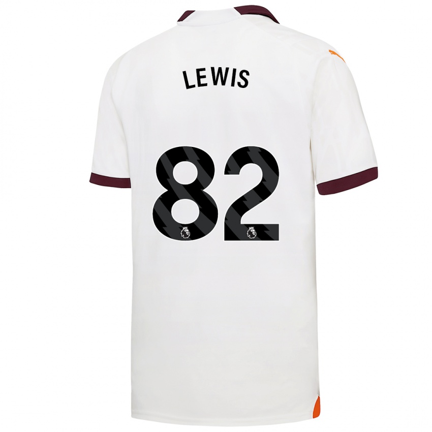 Mulher Camisola Rico Lewis #82 Branco Alternativa 2023/24 Camisa