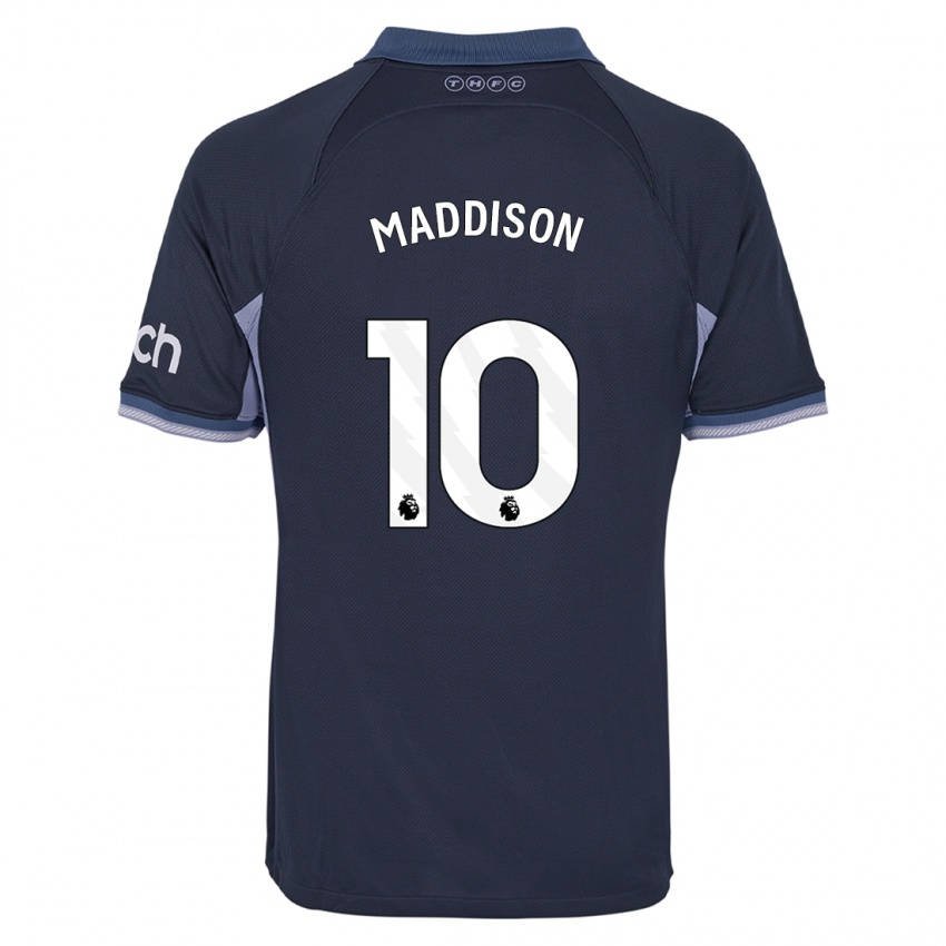 Mulher Camisola James Maddison #10 Azul Escuro Alternativa 2023/24 Camisa